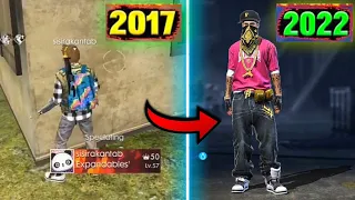 FREE FIRE PLAYER 2017 VS 2022 🧐 SEARCHING FROM 2017 OLD PLAYER UID #shorts
