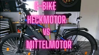 E-Bike Vorteil Heckmotor vs. Mittelmotor