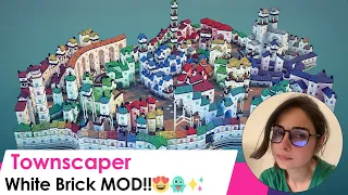 These White Walls & Colorful Roofs Are Crazy!!😱 #townscaper #citybuilder #mod #gameplay