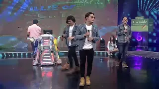 Carrot man singing at wowowin with the band |Rhye Daluping