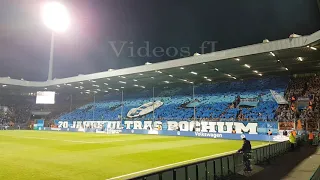 [1-2] VfL Bochum - FC Bayern München, 29.10.2019, 2. Runde DFB Pokal, Choreo zum Einlaufen