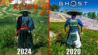 RISE OF THE RONIN VS GHOST OF TSUSHIMA Graphics Physics & Detail Comparison 4k PS5