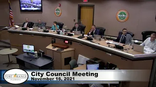 Regular City Council Meeting - 11/16/2021