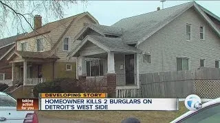 Homeowner kills 2 burglars on Detroit's west side