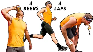 Olympic Runner Attempts The Beer Mile!