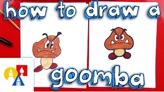 How To Draw A Goomba From Mario Bros