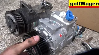 VW Golf 5 AC compressor change /pls read description/