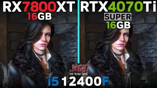 RTX 4070 Ti Super vs RX 7800 XT | i5 12400F | Tested in 15 games