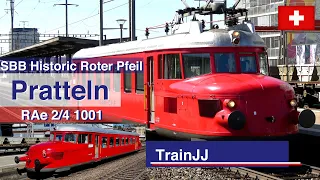 SBB Historic | Roter Pfeil RAe 2/4 1001 | Pratteln Schweiz | Historic Train Switzerland | 02.09.2023