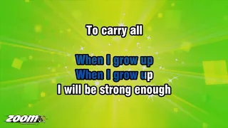 Matilda The Musical - When I Grow Up (For Solo Singer) - Karaoke Version from Zoom Karaoke