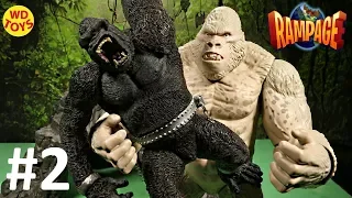 Rampage The Movie Toys Subject George Big City Brawl  King Kong Vs George  Skull Island Unboxing