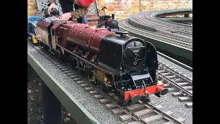 Gauge 1 Live Steam at Peter Spoerer's White Horse Railway. Sunday January 16th 2022.