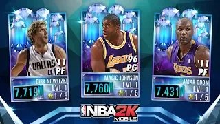 NEW DIAMOND CARDS Pack Opening in NBA 2K MOBILE!!