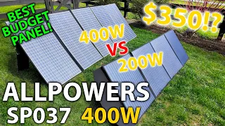 Allpowers 400W SP037 Folding Solar Panel Review + VS 200W