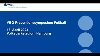 Präventionssymposium Fußball 2024 - Geschwindigkeitsbasiertes Training | VBG