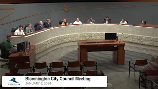 January 2, 2024 Bloomington City Council Meeting