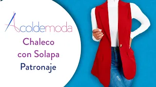 Patronaje de CHALECO CON SOLAPA PARA MUJER - Paso a Paso - DIY