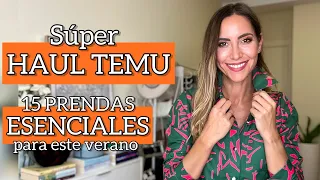 Súper HAUL TEMU: 15 PRENDAS ESENCIALES para ESTE VERANO | #ad 🛍️