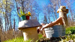 Knife Throwing//Bathing in my new Vintage Tub/-EP 13