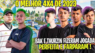 4X4 APOSTADO 9 MIL ! NOVO TIME DO BAK VS TIME JAYA! BAK SE IMPRESSINOU COM JOGADA DO THURZIN! FUBUKI