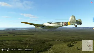 Один на ЛаГГ 3, с пушками Вя 23мм - против пары Bf110.  Мысхако,  сбито 2 Bf110. Длинная погоня