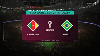 FIFA 23 - CAMEROON VS BRAZIL | FIFA WORLDCUP QATAR 2022 | GROUP G |Full Match PS5 Gameplay| 4K