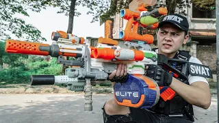 LTT Game Nerf War : Captain Warriors SEAL X Nerf Guns Fight High Bounty Robbery Squad Mr Zero Crazy