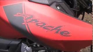 NEW MATTE RED TVS APACHE RTR 160 !!!! MATTE EDITION