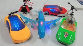 3d light airbus A386 and Radio Control Helicopter । rc  car unboxing।airplane aeroplane। 3d car