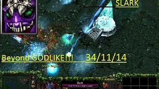 SLARK beyond GODLIKE!!! DOTA 1 !!! FUNNY GAME...!!!