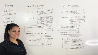 Proof!  | The Sum and Difference Formulas for Tangent and Cotangent (MathAngel369)