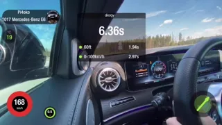 Mercedes-Benz E 63 AMG (W213) 880 HP 0-100 100-200 200-250 1/4 mile acceleration dragy