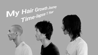 My Hair Growth Journey Time-lapse 1 Year #youtubevideo