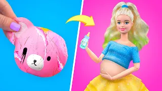 10 DIY Baby Doll Hacks and Crafts / Miniature Baby, Busy Board, Stroller and More!