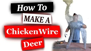 DIY Chicken Wire Deer Yard Decorations