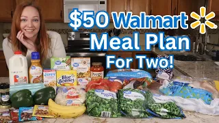 How to Eat for $50 a Week | Walmart Budget Meal Plan 7 days for Two People