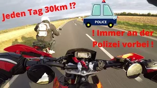 Mein Schulweg mit Motorrad || Aprilia Rx 125 Motovlog