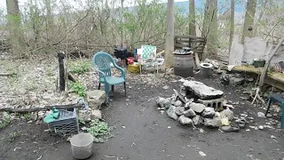Homeless Camp In Erie, Pennsylvania