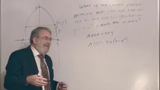 Optimization Example (Inscribed Rectangle)