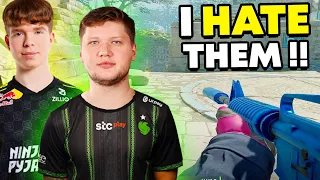 "I HATE THESE TEAMMATES!!" - S1MPLE & HEADTR1CK PLAY FACEIT!! (ENG SUBS) | CS2