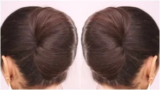 Simple & Easy Bun Hairstyle | Juda Bun Hairstyle for Long Hair | Beautiful Stylish Low Bun Hairstyle