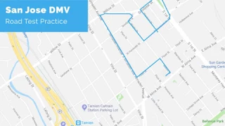 San Jose DMV Road Test Route - powered by YoGov