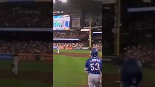 Unreal view of Adolis Garcia’s homer from the Ump Cam.💥📹