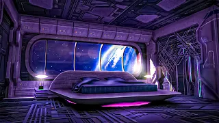 Space Hotel Ambience 🛰️🌎 Earth Orbit Spaceship White Noise Sound for Sleep 😌🎧 10 Hours