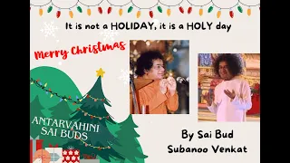 Christmas at Prashanthi Nilayam|Silver Door Darshan of Sathya Sai Baba|The Micro Bible Materialized