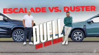 David gegen Goliath!!!😁 Cadillac Escalade vs. Dacia Duster I Hamid Mossadegh