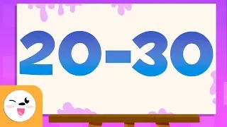 Guess the number, from 20 to 30 - Educational video to learn the numbers