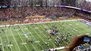 Last Play of Super Bowl XLVII Baltimore Ravens defeat San Francisco 49ers