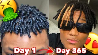 My INSANE 1 YEAR DREADLOCK JOURNEY | *CRAZY TRANSFORMATION AND GROWTH*