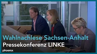 Wahl in Sachsen-Anhalt: Pressekonferenz der Linken am 07.06.2021